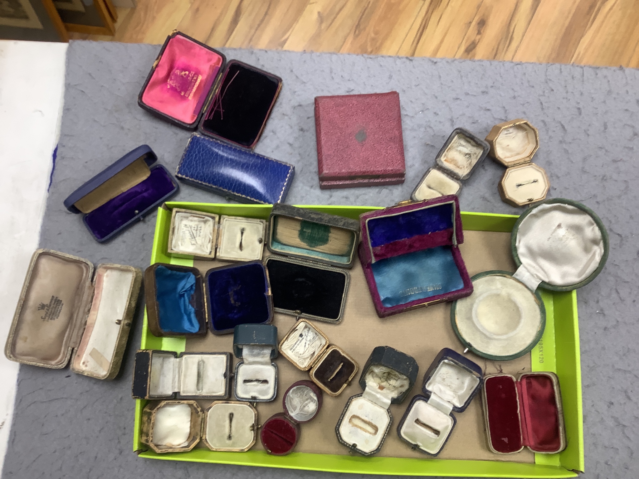 Twenty assorted jewellery boxes.